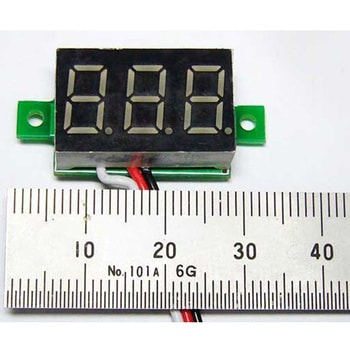 ミニタイプ7セグLED電圧計モジュール SDENシリーズ アズワン