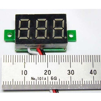 ミニタイプ7セグLED電圧計モジュール SDENシリーズ アズワン