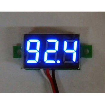 ミニタイプ7セグLED電圧計モジュール SDENシリーズ アズワン