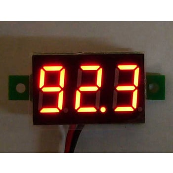 ミニタイプ7セグLED電圧計モジュール SDENシリーズ アズワン