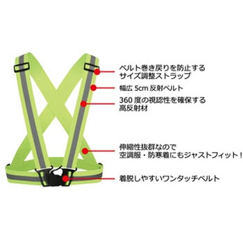 リフレクトバンドベスト アズワン