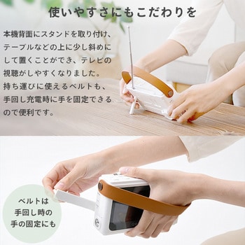 手回し充電ワンセグテレビ YAMAZEN(山善) ラジオ・ライト 【通販 手回し充電ワンセグテレビ YAMAZEN(山善) ラジオ・ライト 【通販