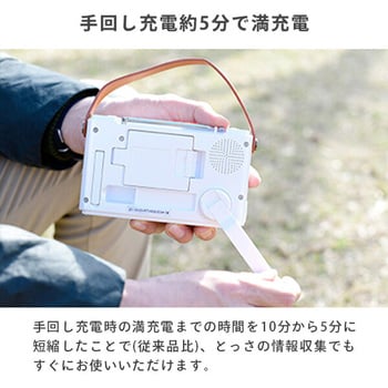 Amazon | [山善] 手回し充電テレビ＋ラジオ ワンセグテレビ 4.3