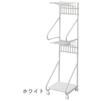 スラックスハンガースリム(2段) 棚・キャスター付き YAMAZEN(山善)
