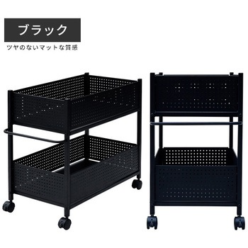 おやま OPR-7538(LGY) 収納ラック キャスター付き 1台 YAMAZEN(山善