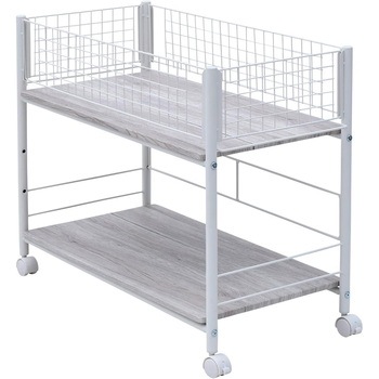 OSR-7538(AIV/SWH×2 収納ラック キャスター付き YAMAZEN(山善) 86406907