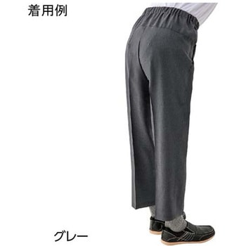 紳士背中が出にくい深履きパンツ グレー 98377シリーズ ケアファッション