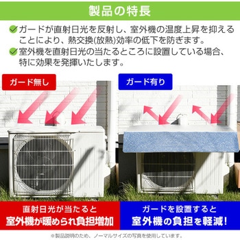 室外機用 エアコンガード(ひさし付き) YAMAZEN(山善)