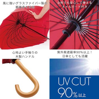 長傘 24本骨傘 60cm mabu(マブ)