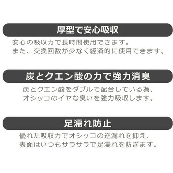 厚型ペットシーツ 炭・クエン酸入り コーチョー