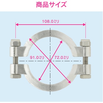 これエエやん 2Dクランプ ヘルール継手 サニタリー配管 GAONA(ガオナ)