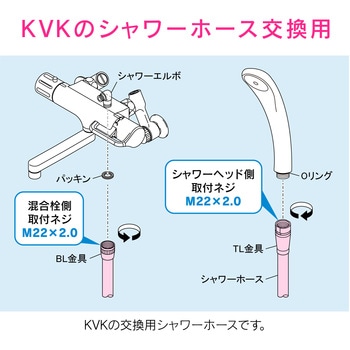 これエエやん KVK用シャワーホース 交換用 GAONA(ガオナ)