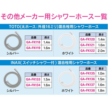 これエエやん KVK用シャワーホース 交換用 GAONA(ガオナ)