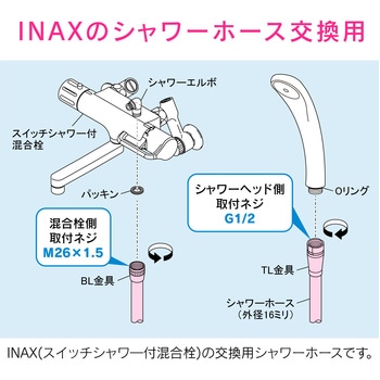 これエエやん LIXIL用シャワーホース 交換用 GAONA(ガオナ)
