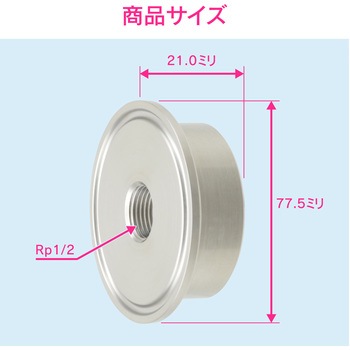 これエエやん 内ネジソケット ヘルール継手 サニタリー配管 GAONA(ガオナ)