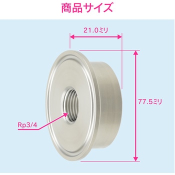これエエやん 内ネジソケット ヘルール継手 サニタリー配管 GAONA(ガオナ)