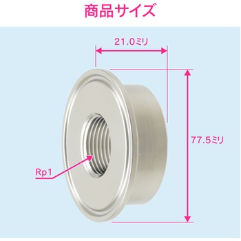 これエエやん 内ネジソケット ヘルール継手 サニタリー配管 GAONA(ガオナ)