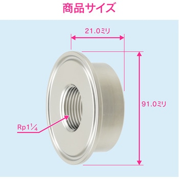 これエエやん 内ネジソケット ヘルール継手 サニタリー配管 GAONA(ガオナ)