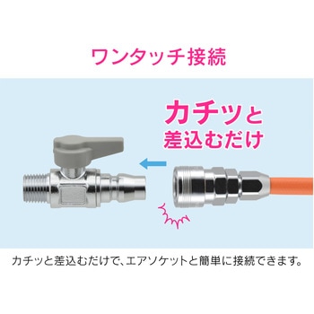 これエエやん ミニボールバルブ エアー用 外ネジプラグ GAONA(ガオナ)