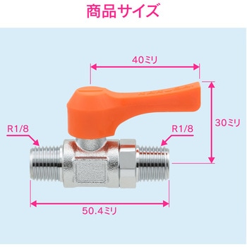 これエエやん ミニボールバルブ 水・エアー・油用 小型 GAONA(ガオナ)