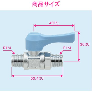 これエエやん ミニボールバルブ 水・エアー・油用 小型 GAONA(ガオナ)