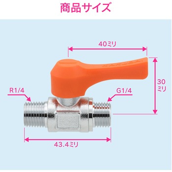 これエエやん ミニボールバルブ 水・エアー・油用 小型 GAONA(ガオナ)