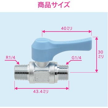 これエエやん ミニボールバルブ 水・エアー・油用 小型 GAONA(ガオナ)