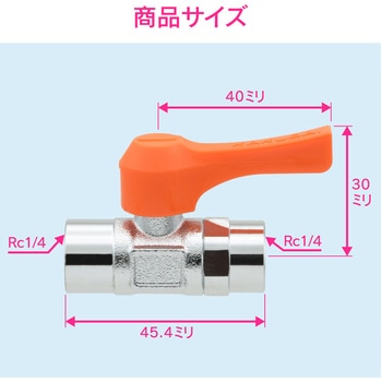 これエエやん ミニボールバルブ 水・エアー・油用 小型 GAONA(ガオナ)
