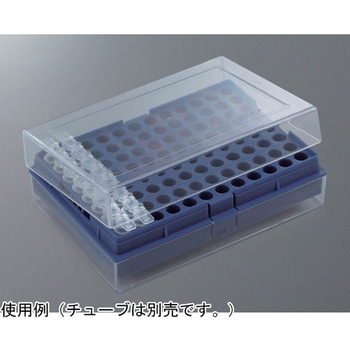 PCRチューブ用ラック 96本立 アズワン