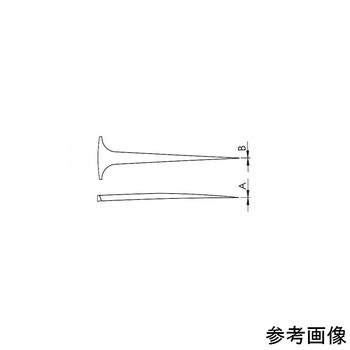 カーボンファイバーピンセット 先端チップ交換型 ショートボディタイプ アズワン