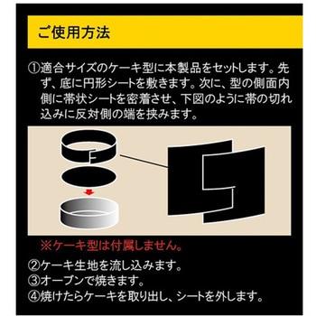 テフロン製ラウンドケーキシート 丸型ホールケーキ用 NOSRCSシリーズ NoStik(ノースティック)