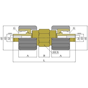 G1/2ネジ式(Φ11用)ローレットカプラ ツツミ工業