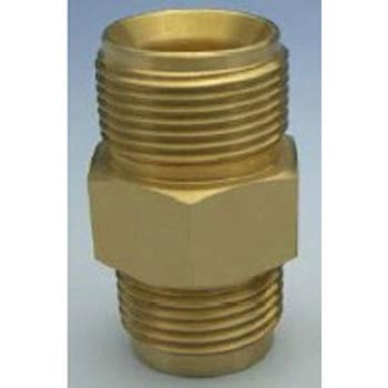 M22ネジ式(Φ14用)xG1/2ネジ式(Φ11用)変換ローレットカプラ ツツミ工業