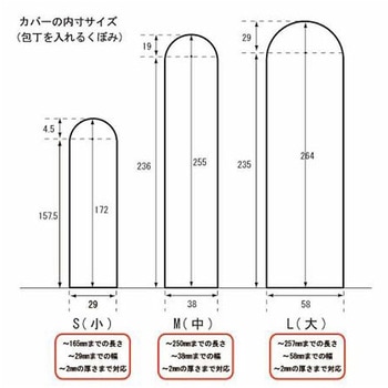 マグネット包丁カバーPP ビスベル
