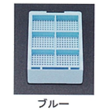 包埋ブロック作成用カセット スタンダードシリーズ Sタイプ 角穴0.5mm 6分画 本体+白フタ 各1000個 USM-1600シリーズ ユーケンサイエンス