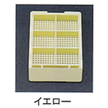 包埋ブロック作成用カセット スタンダードシリーズ Sタイプ 角穴0.5mm 6分画 本体+白フタ 各1000個 USM-1600シリーズ ユーケンサイエンス