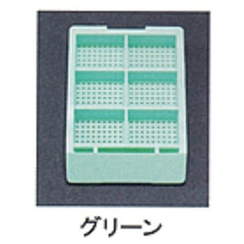 包埋ブロック作成用カセット スタンダードシリーズ Sタイプ 角穴0.5mm 6分画 本体+白フタ 各1000個 USM-1600シリーズ ユーケンサイエンス