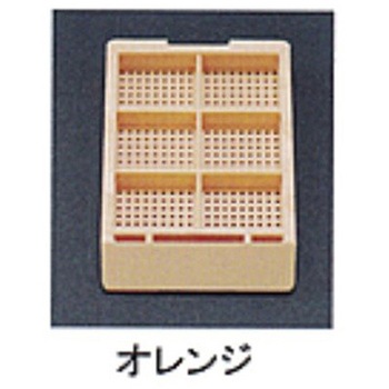 包埋ブロック作成用カセット スタンダードシリーズ Sタイプ 角穴0.5mm 6分画 本体+白フタ 各1000個 USM-1600シリーズ ユーケンサイエンス