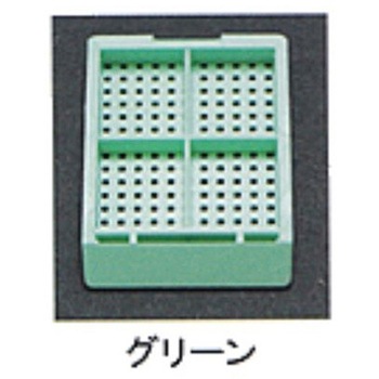 包埋ブロック作成用カセット スタンダードシリーズ Mタイプ 角穴1.0mm 4分画 本体+白フタ 各1000個 USM-2400シリーズ ユーケンサイエンス