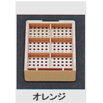包埋ブロック作成用カセット スタンダードシリーズ Mタイプ 角穴1.0mm 6分画 本体+白フタ 各1000個 USM-2600シリーズ ユーケンサイエンス