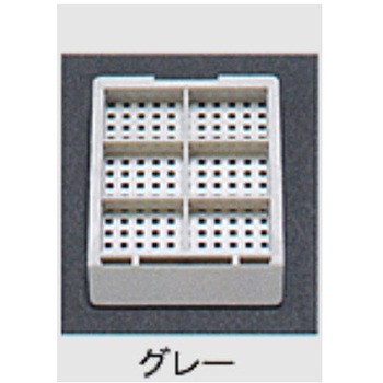 包埋ブロック作成用カセット スタンダードシリーズ Mタイプ 角穴1.0mm 6分画 本体+白フタ 各1000個 USM-2600シリーズ ユーケンサイエンス