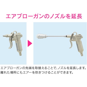 これエエやん ロングノズル エアブローガン用 広範囲 強力噴射 GAONA(ガオナ)