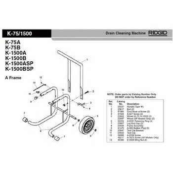 ハンドル F/K-75 RIDGID(日本エマソン)