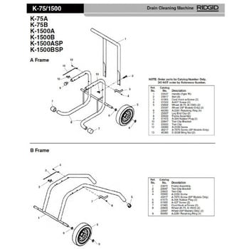 23602 ホイール F/K-150-A，918-I (1個) 1個 RIDGID(日本エマソン