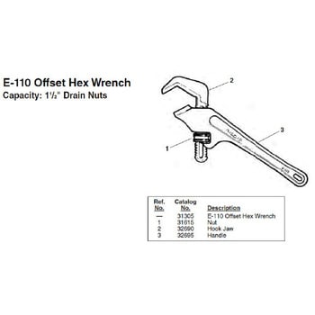 32690 E-3361 フック ジョー F/E-110 1個 RIDGID(日本エマソン) 【通販