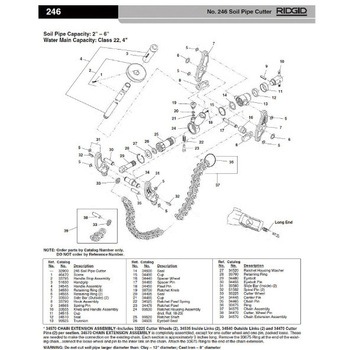 スライド アーム ピン F/246 RIDGID(日本エマソン)