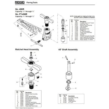 39727 バー アッセンブリ F/458-J 1個 RIDGID(日本エマソン) 【通販