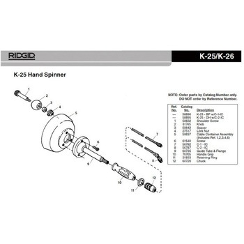 スペーサー F/K-25 RIDGID(日本エマソン)