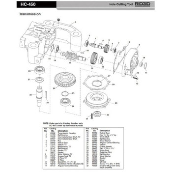 オイル シール F/HC-450 RIDGID(日本エマソン)