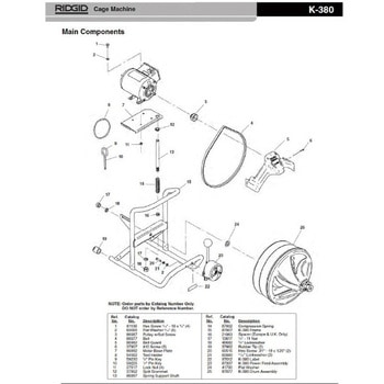 スクリュー F/K-380 RIDGID(日本エマソン)